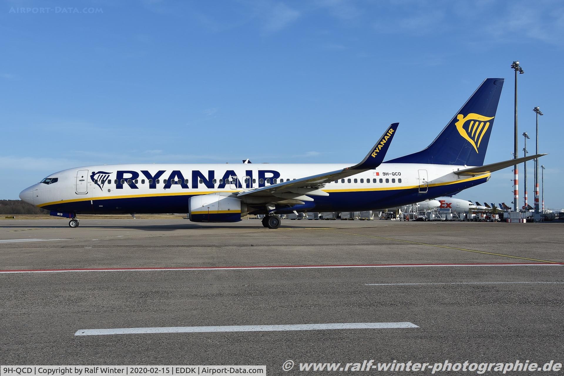 9H-QCD, 2016 Boeing 737-8AS C/N 44727, Boeing 737-8AS(W) - AL MAY Malta Air - 44733 - 9H-QCO - 15.02.2020 - CGN
