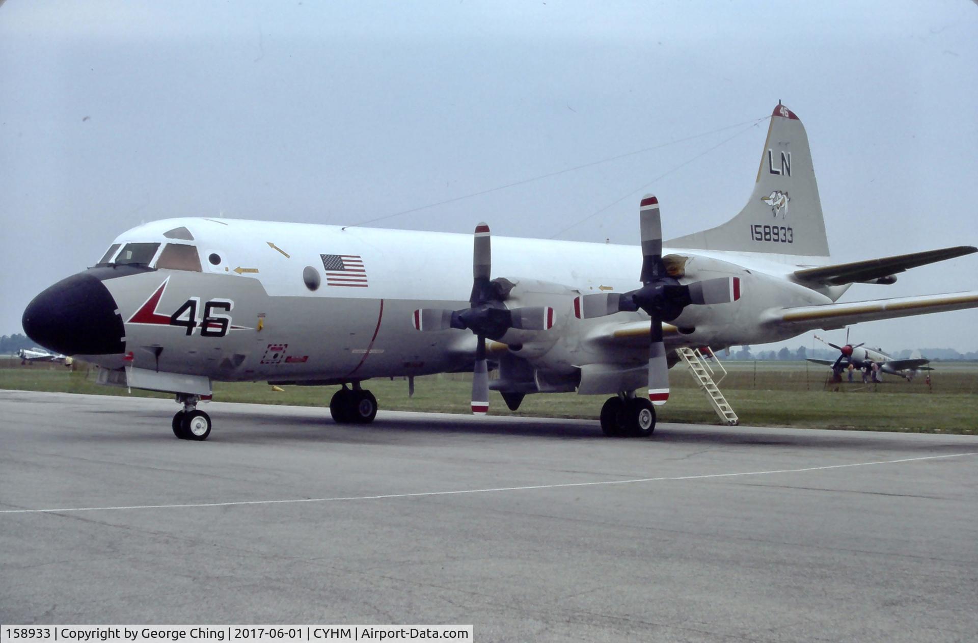 158933, 1973 Lockheed P-3C Orion C/N 285A-5605, Hamilton International Air Show - 1982?