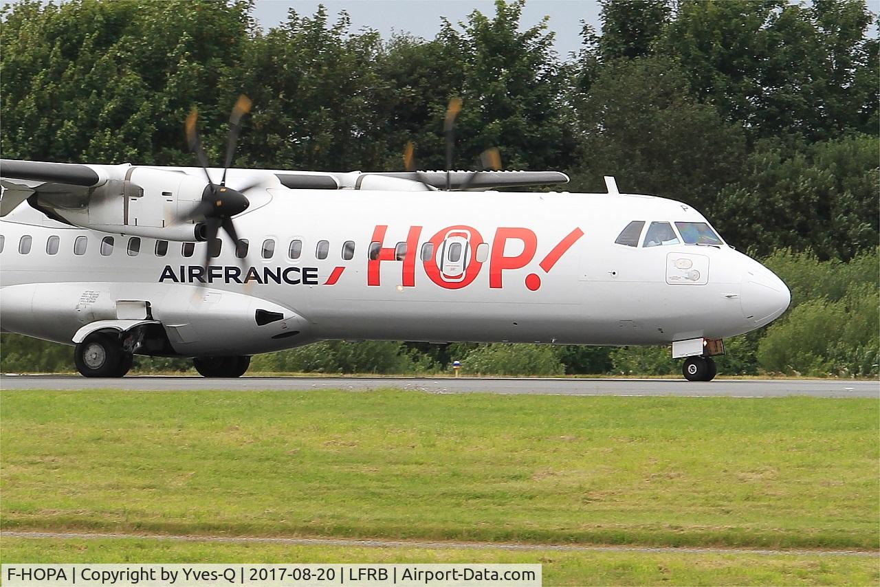 F-HOPA, 2013 ATR 72-600 C/N 1042, ATR 72-600, Taxiing rwy 25L, Brest-Bretagne airport (LFRB-BES)