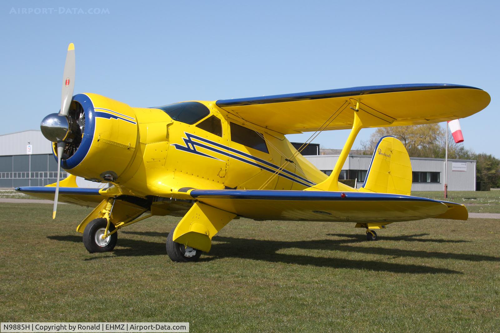 N9885H, 1942 Beech D17S Staggerwing C/N 3091, at ehmz