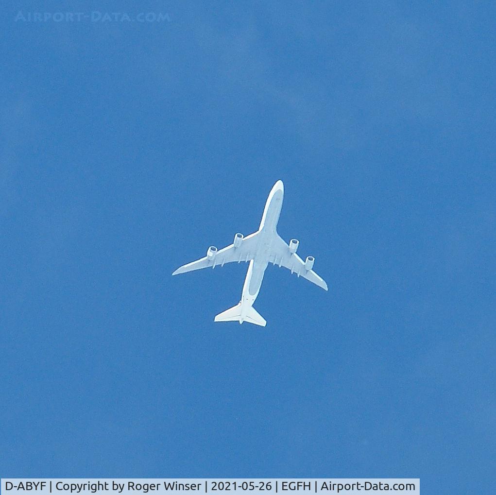 D-ABYF, 1971 Boeing 747-230B C/N 20493, OTT. Lufthansa B747 aircraft eastbound at 37000 feet.