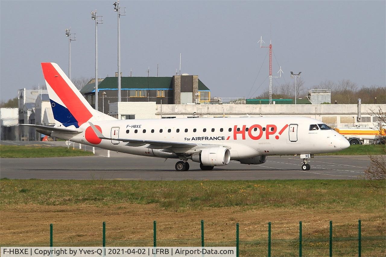 F-HBXE, 2009 Embraer 170ST (ERJ-170-100ST) C/N 17000286, Embraer 170ST, Taxiing to boarding area, Brest-Guipavas Airport (LFRB-BES)