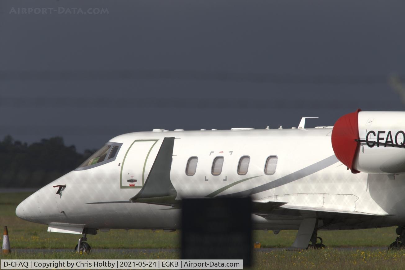 D-CFAQ, 2006 Learjet 60 C/N 60-312, Parked at Biggin Hill Airport, Kent