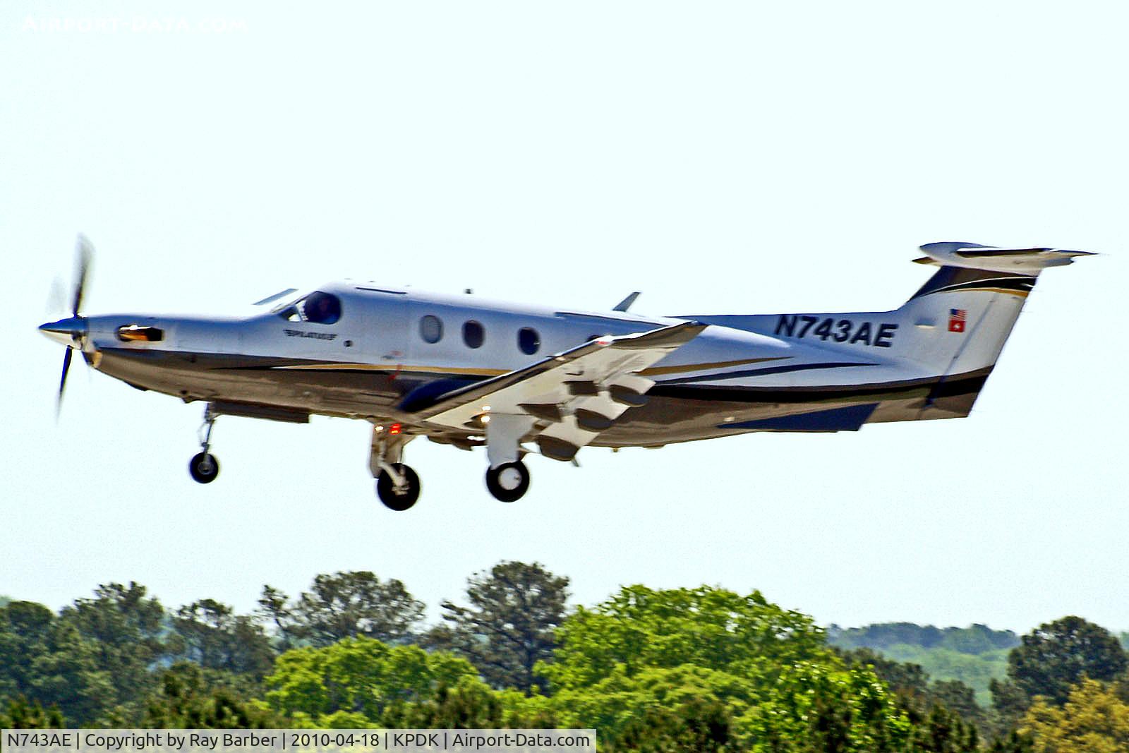 N743AE, 2006 Pilatus PC-12/47 C/N 743, N743AE   Pilatus PC-12/47 [743] Atlanta-Dekalb Peachtree~N 18/04/2010