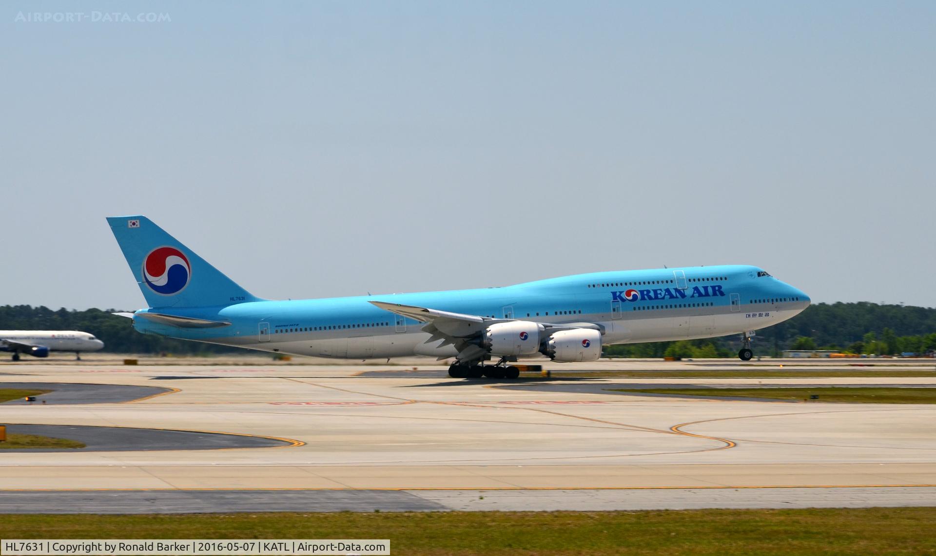 HL7631, 2015 Boeing 747-8B5 C/N 40906, Takeoff Atlanta