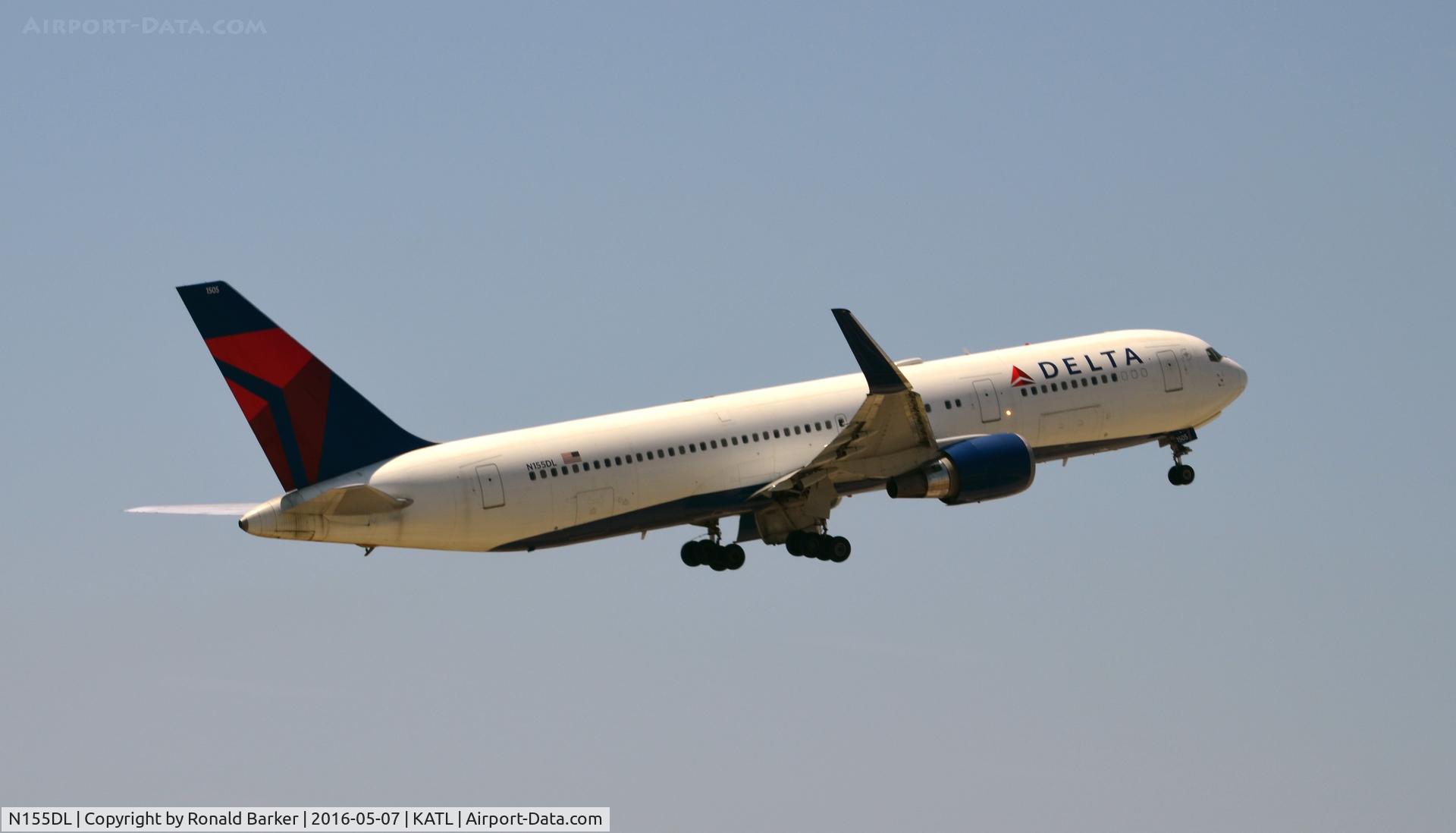 N155DL, 1991 Boeing 767-3P6 C/N 25269, Takeoff Atlanta