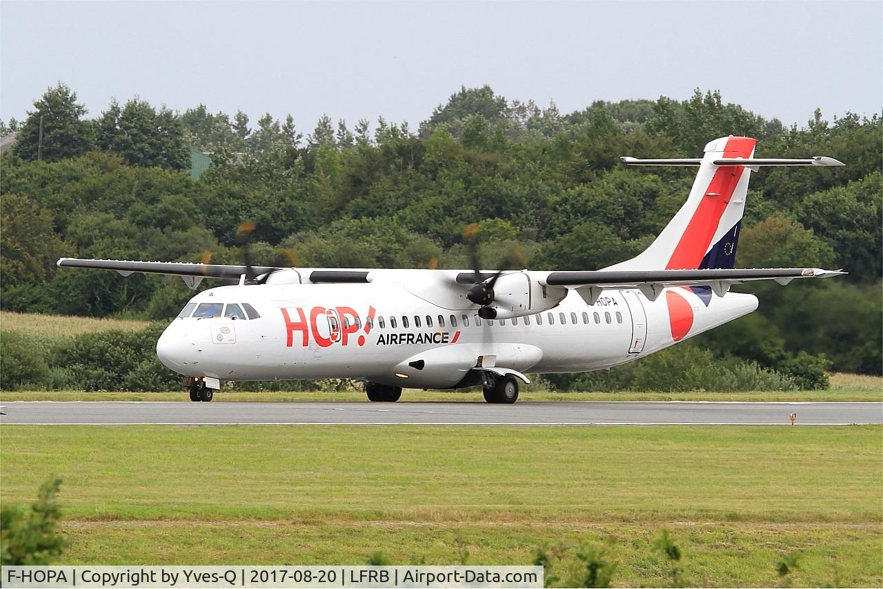 F-HOPA, 2013 ATR 72-600 C/N 1042, ATR 72-600, Take off run rwy 25L, Brest-Bretagne airport (LFRB-BES)