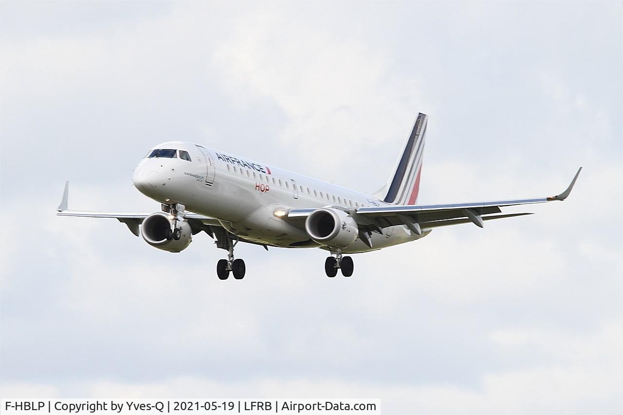 F-HBLP, 2019 Embraer 190 STD (ERJ-190-100) C/N 190-00771, Embraer 190 STD, Short approach rwy 25L, Brest-Bretagne airport (LFRB-BES)