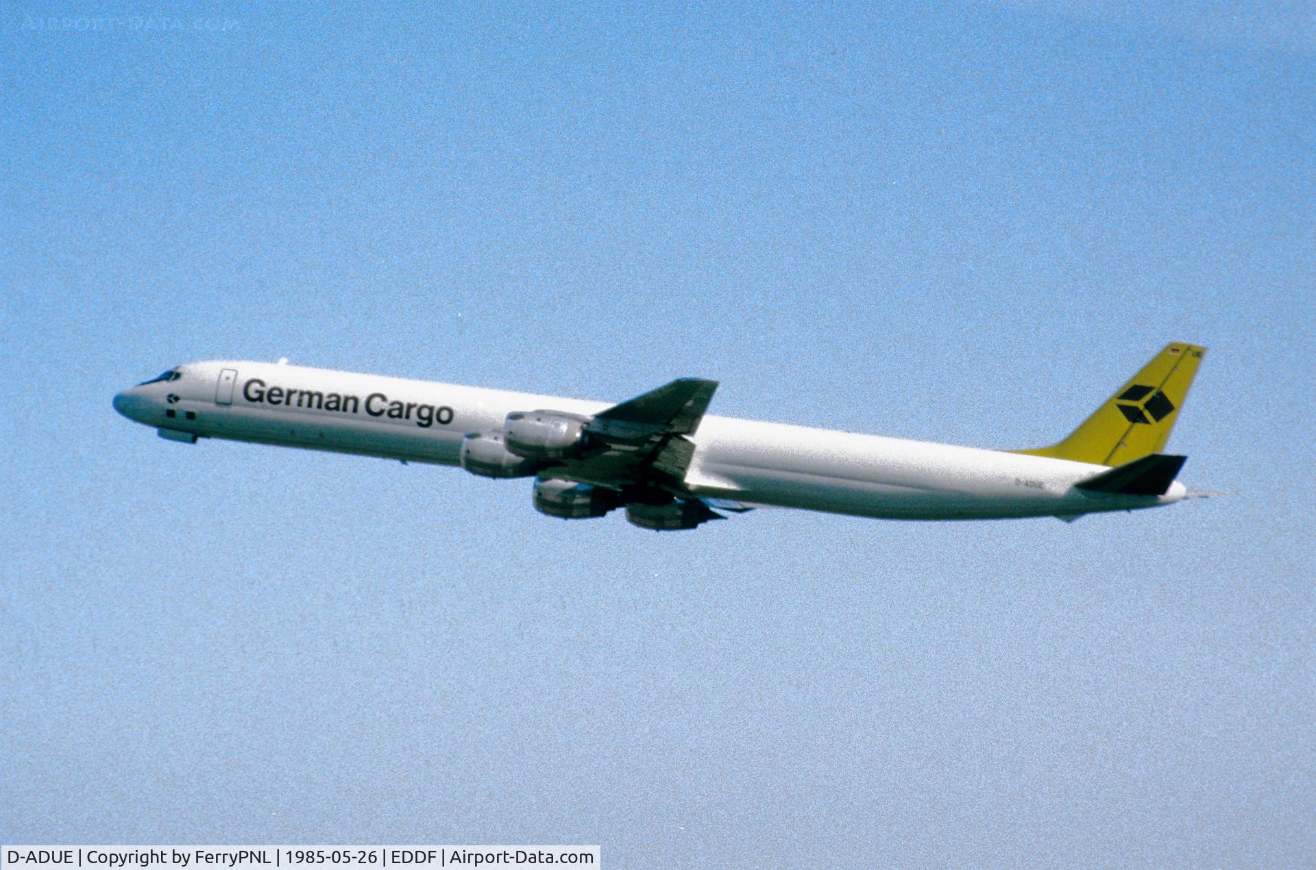 D-ADUE, 1969 Douglas DC-8-73F C/N 46044, Departure of German Cargo DC-8-73