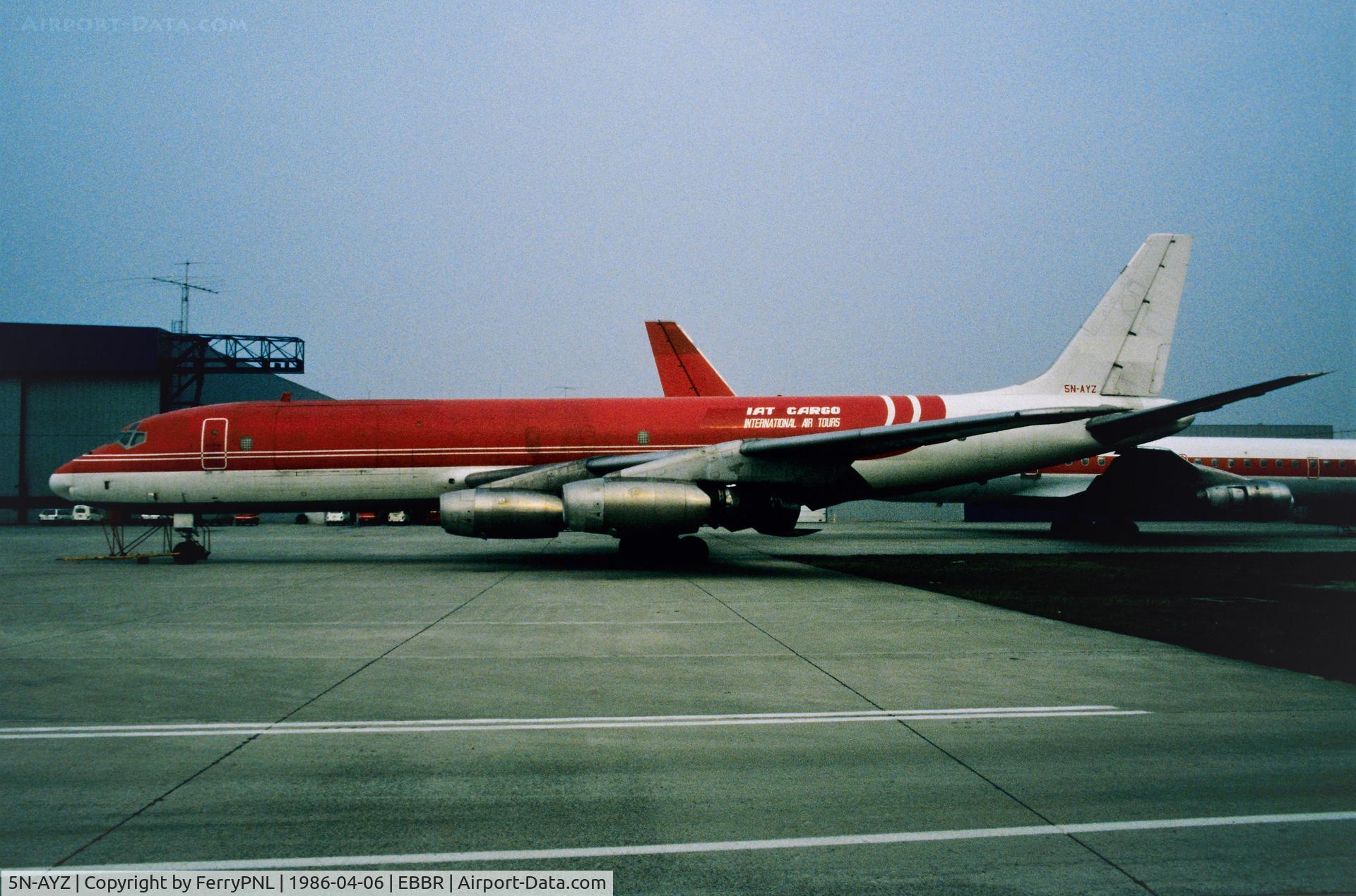 5N-AYZ, 1960 Douglas DC-8-33 C/N 45421, International Air Tours Cargo DC-8-33F