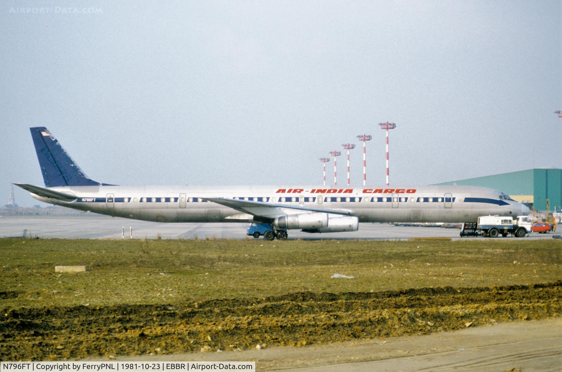 N796FT, 1969 Douglas DC-8-63CF C/N 46104, Air India DC-8-63CF leased from Flying Tiger Line