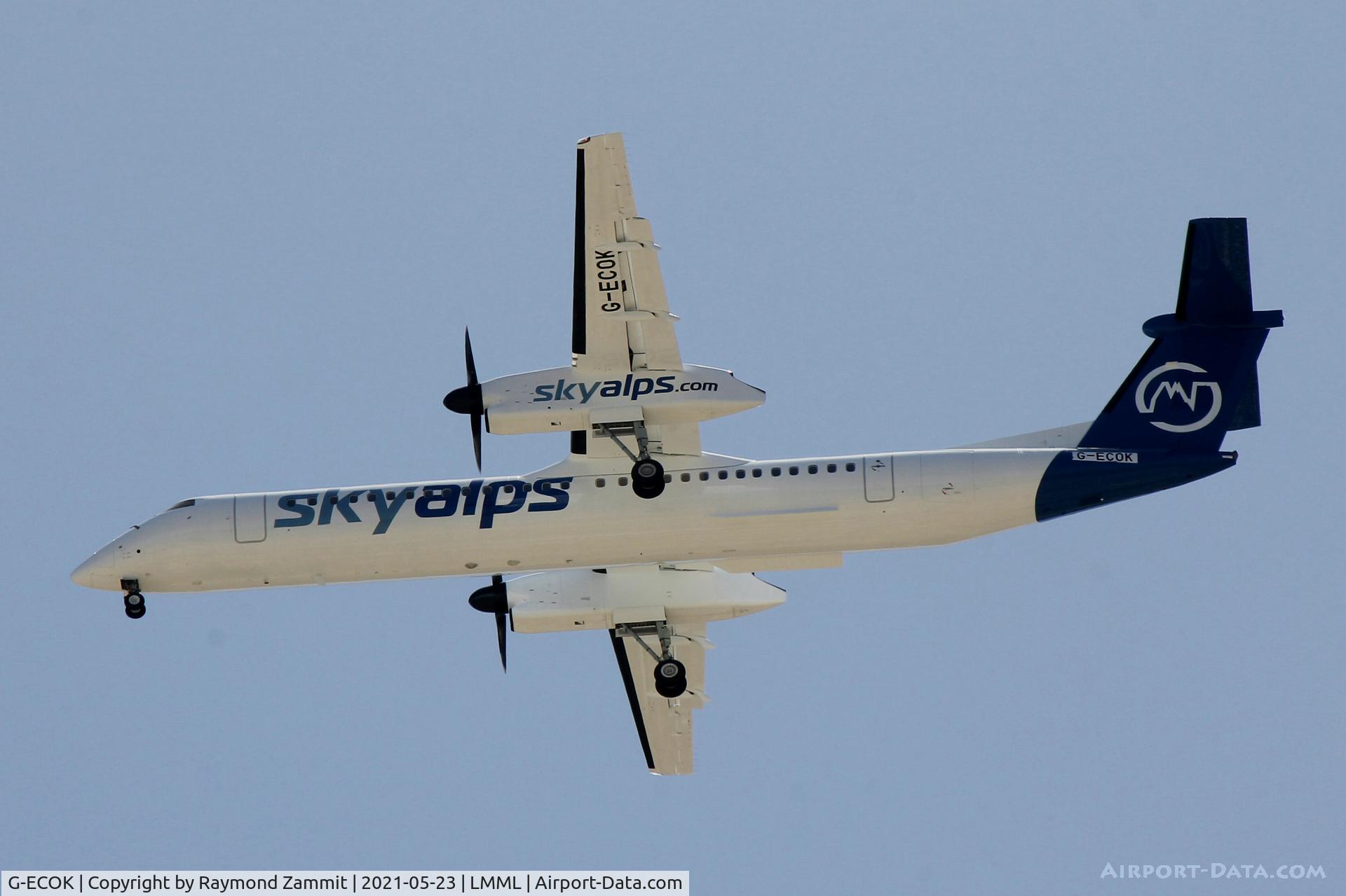 G-ECOK, 2008 Bombardier DHC-8-402Q Dash 8 C/N 4230, De Havilland Canada DHC-8 G-ECOK SkyAlps