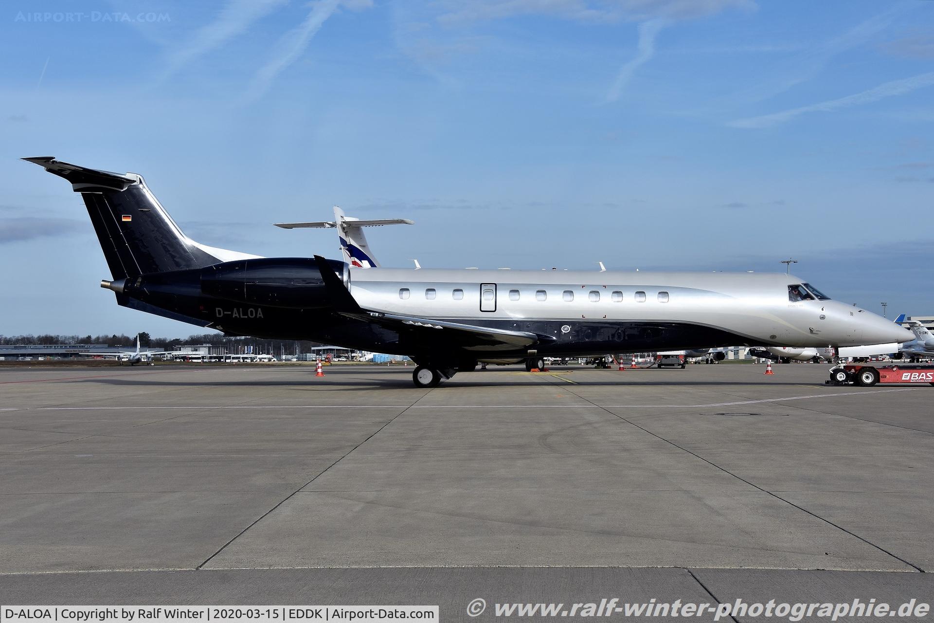 D-ALOA, 2016 Embraer EMB-135BJ Legacy 650 C/N 14501223, Embraer EMB-135BJ Legacy 650 - AHO Air Hamburg - 14501223 - D-ALOA - 15.03.2020 - CGN