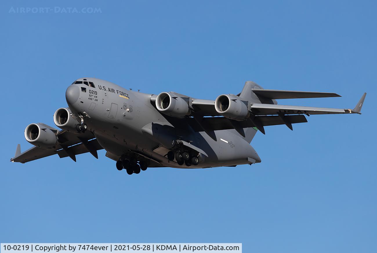 10-0219, Boeing C-17A Globemaster III C/N P-219, RCH874