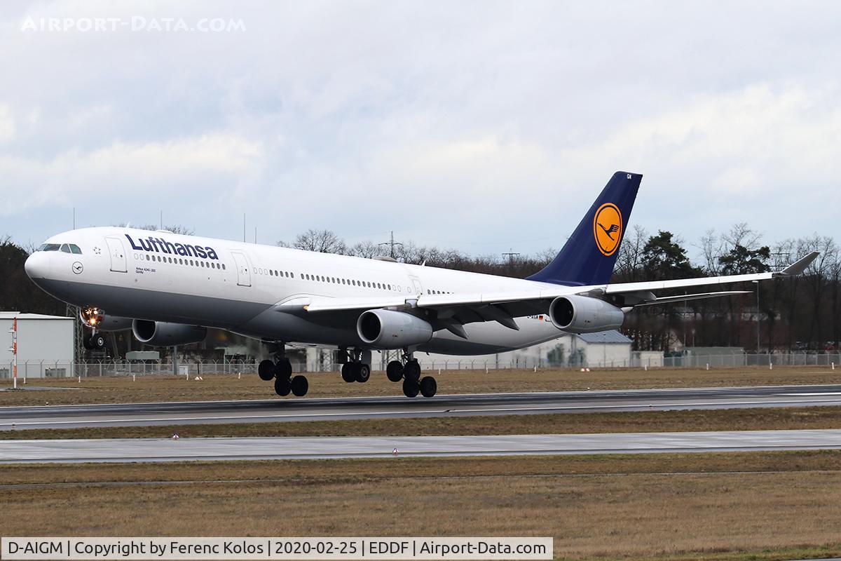 D-AIGM, 1997 Airbus A340-313 C/N 158, eddf
