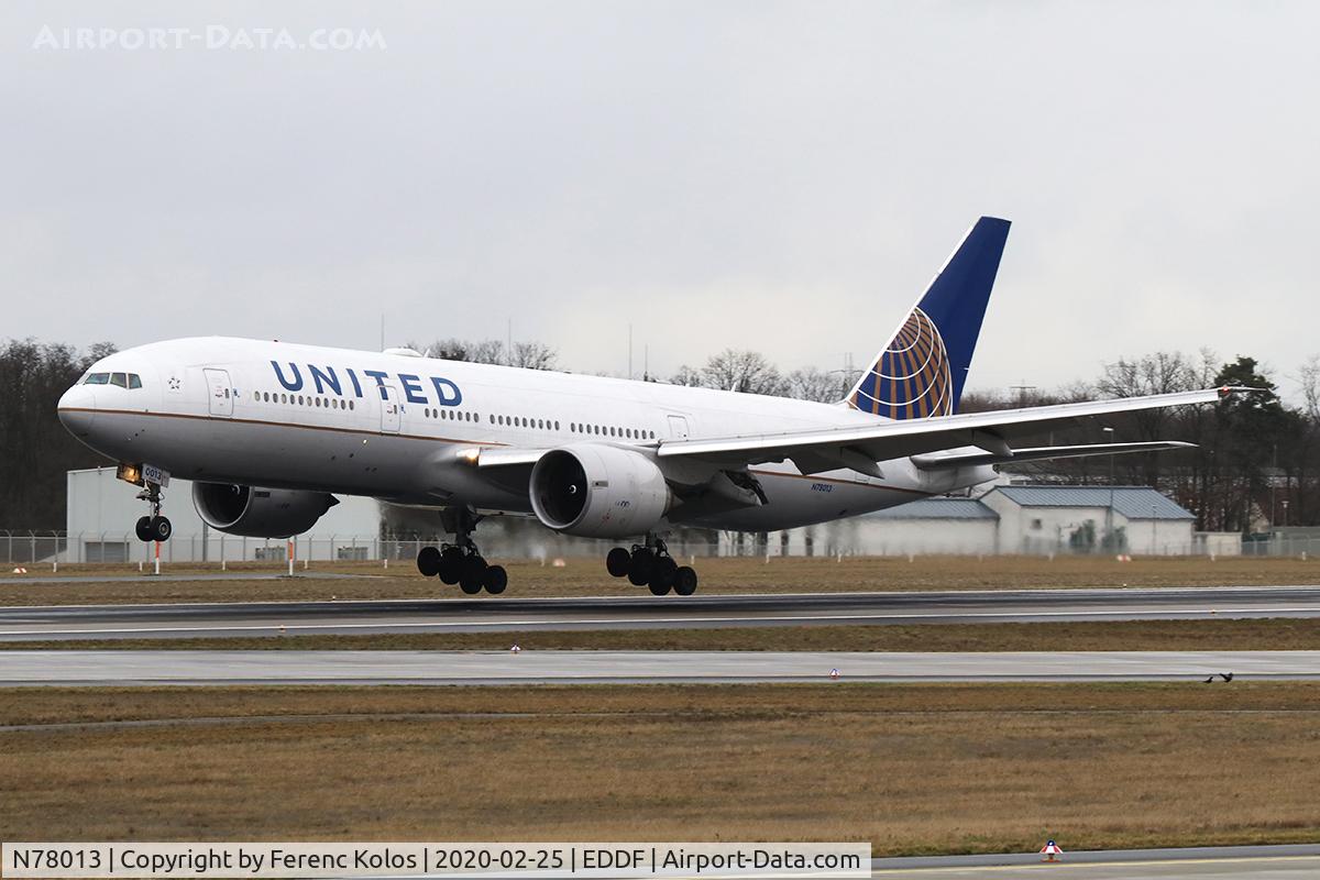 N78013, 1999 Boeing 777-224 C/N 29861, eddf