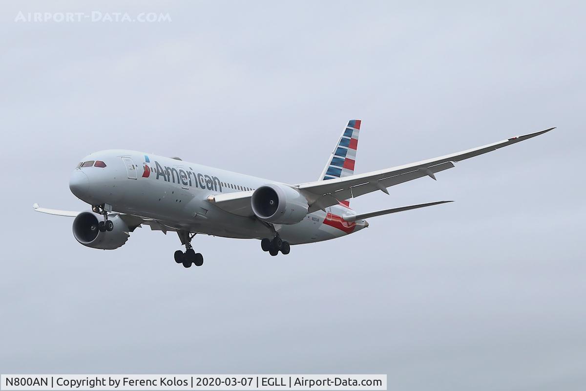 N800AN, 2014 Boeing 787-8 Dreamliner Dreamliner C/N 40618, egll