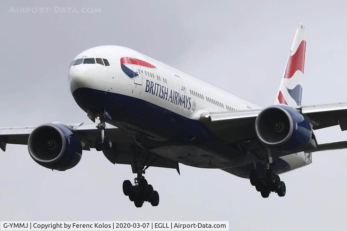 G-YMMJ, 2000 Boeing 777-236 C/N 30311, egll