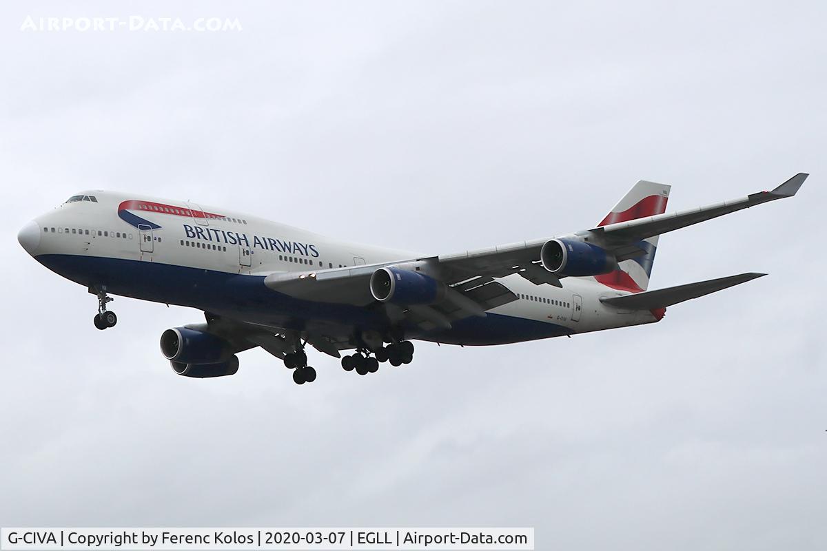 G-CIVA, 1993 Boeing 747-436 C/N 27092, egll