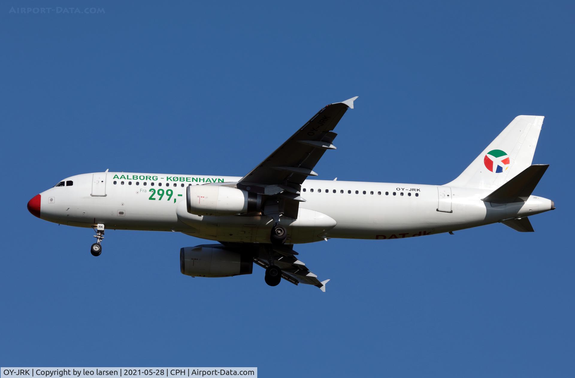 OY-JRK, 1993 Airbus A320-231 C/N 444, Copenhagen 28.5.2021