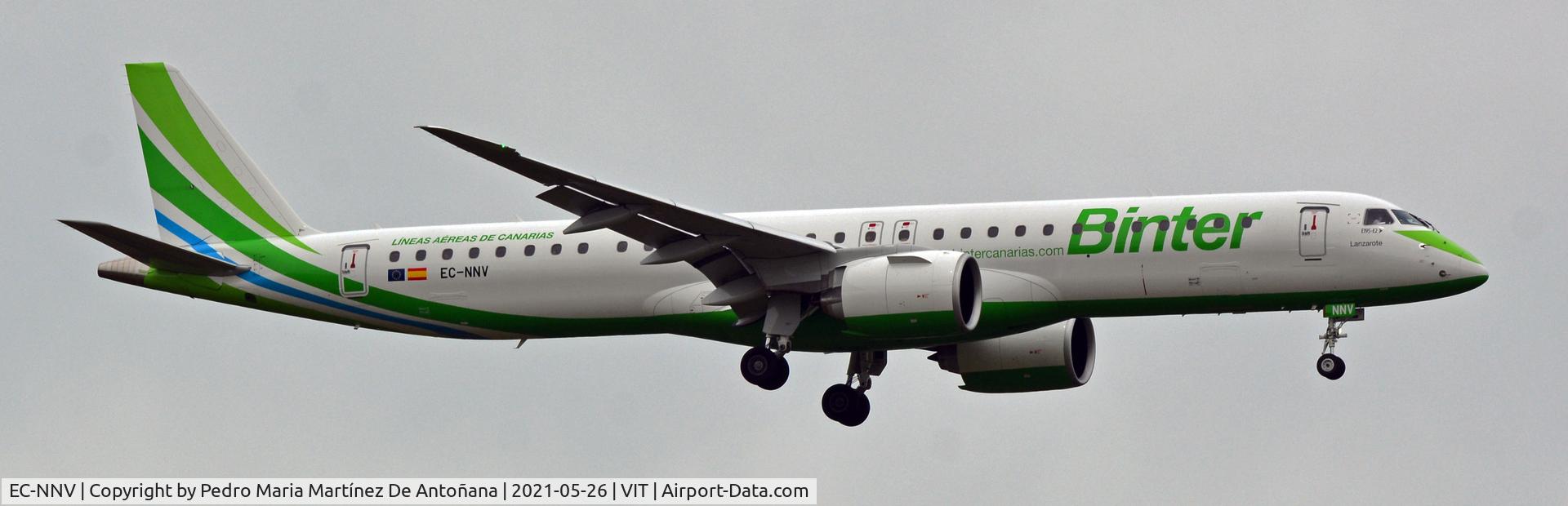 EC-NNV, 2021 Embraer E195-E2 (ERJ-190-400STD) C/N 19020048, Aeropuerto de Foronda - Vitoria-Gasteiz - Euskadi - España