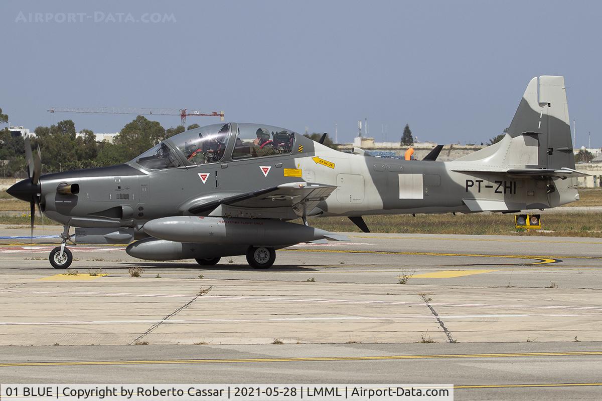 01 BLUE, 2020 Embraer A-29B Super Tucano C/N 31400270, Park 3