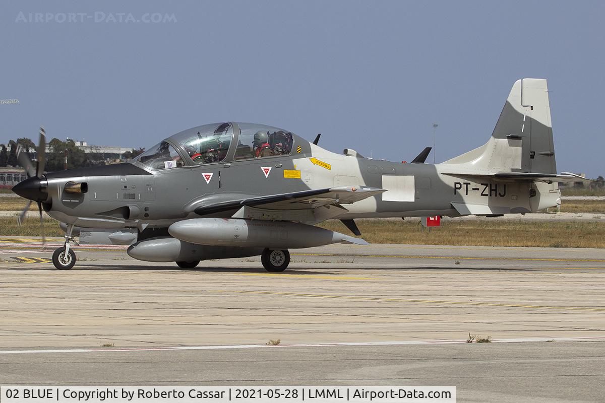 02 BLUE, 2020 Embraer A-29B Super Tucano C/N 31400271, Park 3