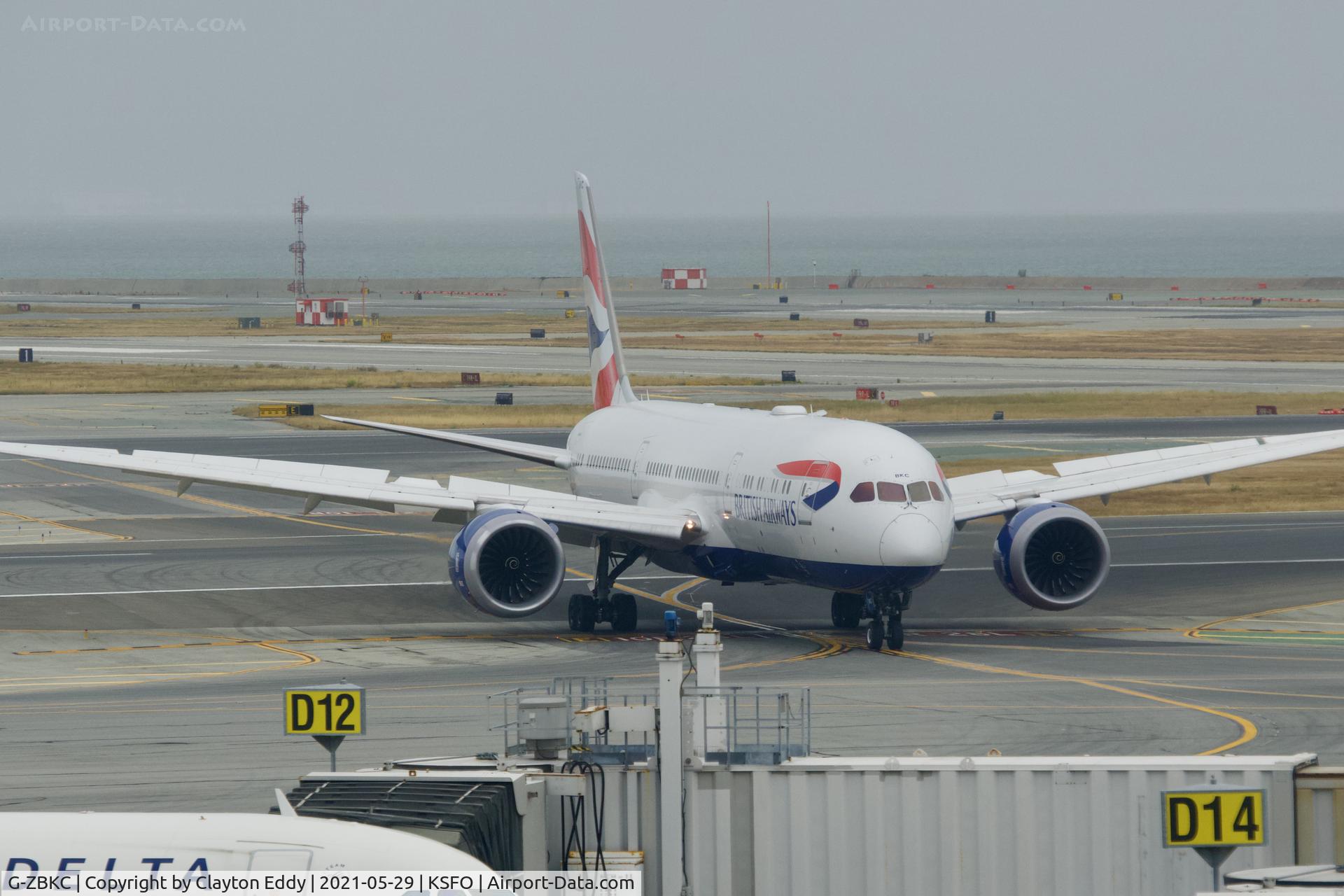 G-ZBKC, 2015 Boeing 787-9 Dreamliner Dreamliner C/N 38621, Skyterrace SFO 2021.
