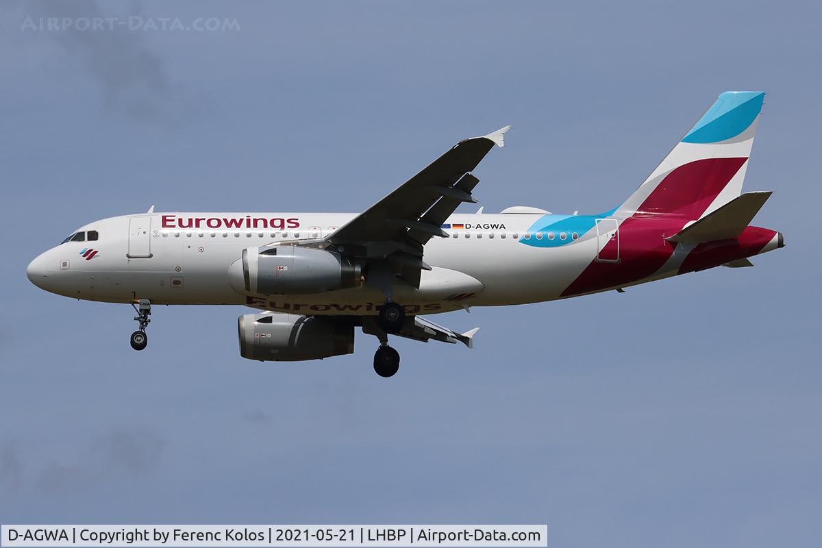 D-AGWA, 2006 Airbus A319-132 C/N 2813, lhbp