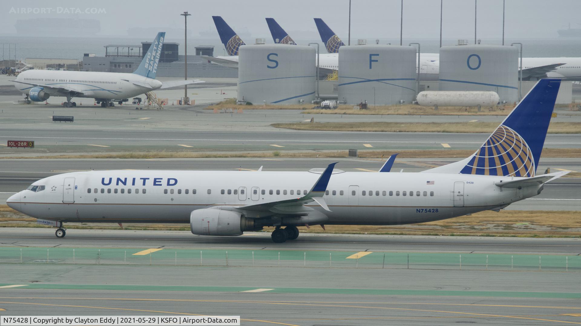 N75428, 2008 Boeing 737-924/ER C/N 31633, Skyterrace SFO 2021.