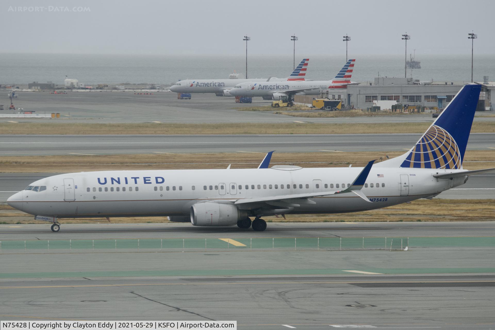 N75428, 2008 Boeing 737-924/ER C/N 31633, Skyterrace SFO 2021.