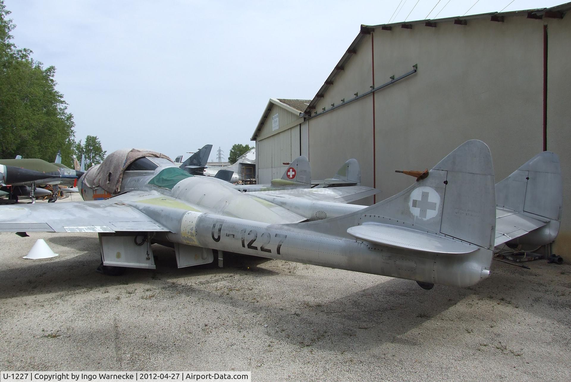 U-1227, 1959 De Havilland (F+W Emmen) Vampire T55 (DH-115) C/N 987, De Havilland (F+W Emmen) D.H.115 Vampire T55 at the Musee Aeronautique, Orange