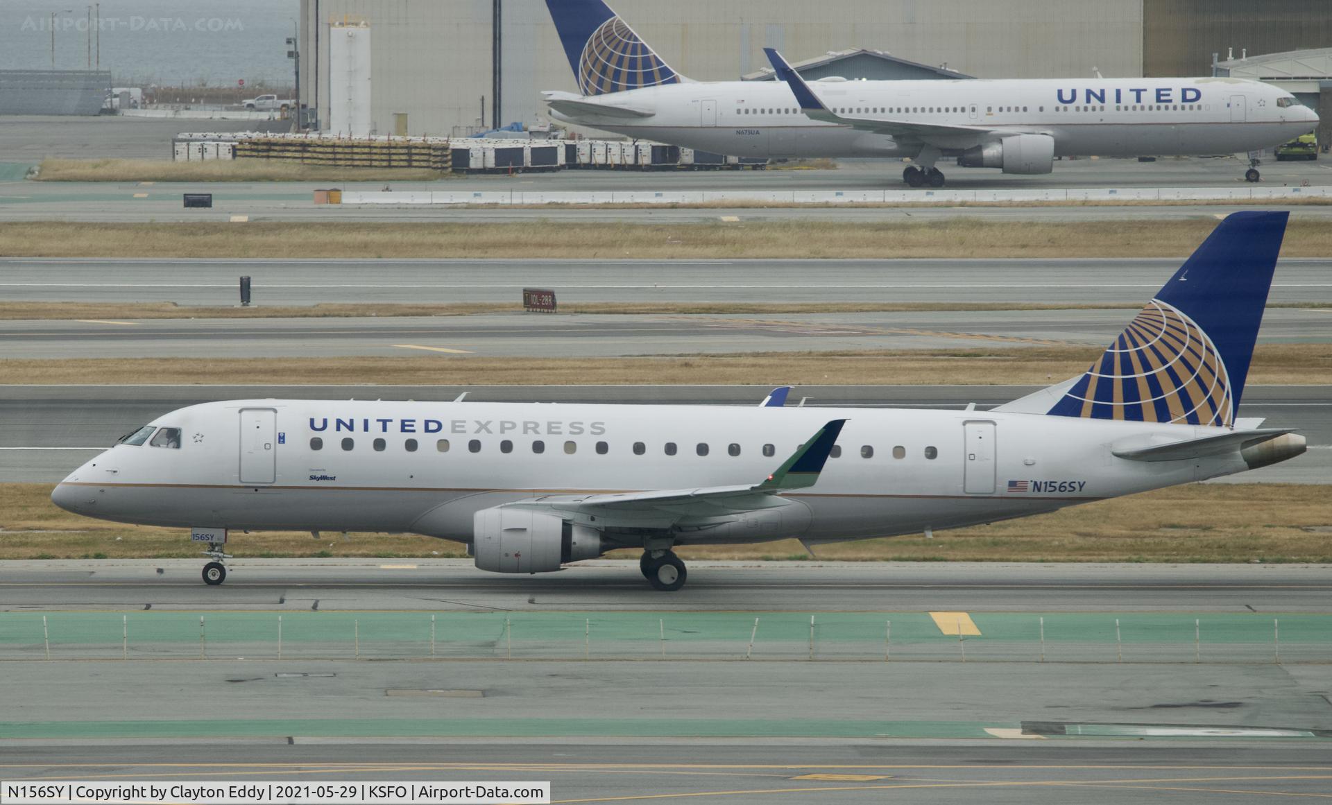 N156SY, 2016 Embraer 175LR (ERJ-170-200LR) C/N 17000557, Skyerrace SFO 2021.