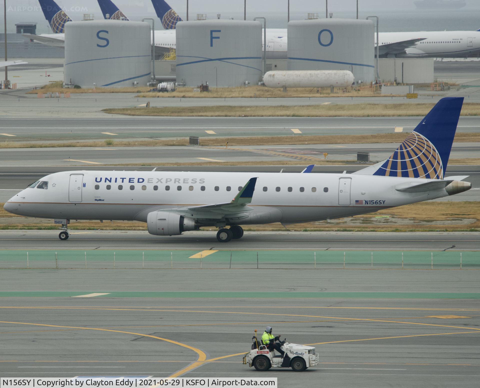 N156SY, 2016 Embraer 175LR (ERJ-170-200LR) C/N 17000557, Skyerrace SFO 2021.