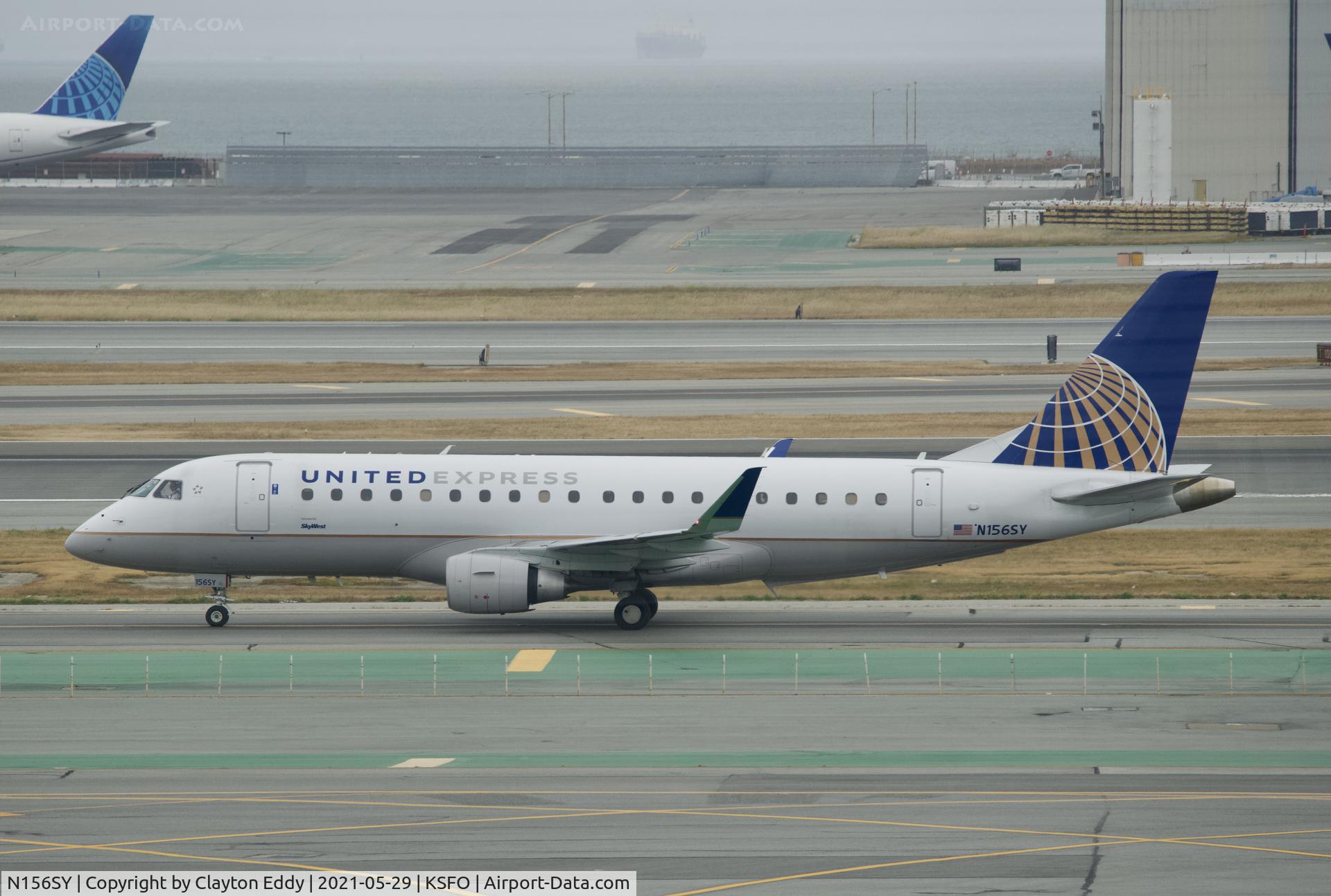 N156SY, 2016 Embraer 175LR (ERJ-170-200LR) C/N 17000557, Skyerrace SFO 2021.