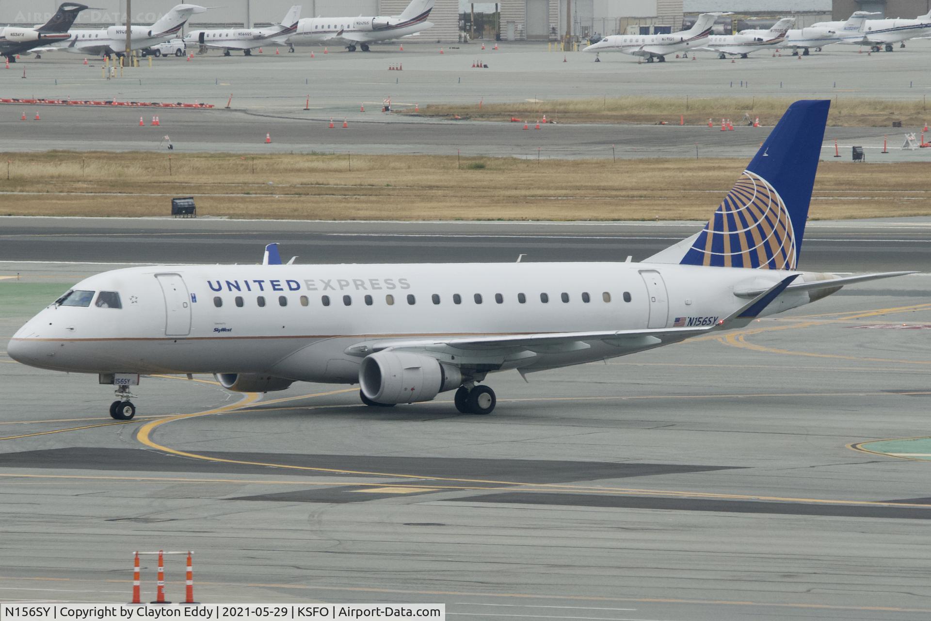 N156SY, 2016 Embraer 175LR (ERJ-170-200LR) C/N 17000557, Skyerrace SFO 2021.