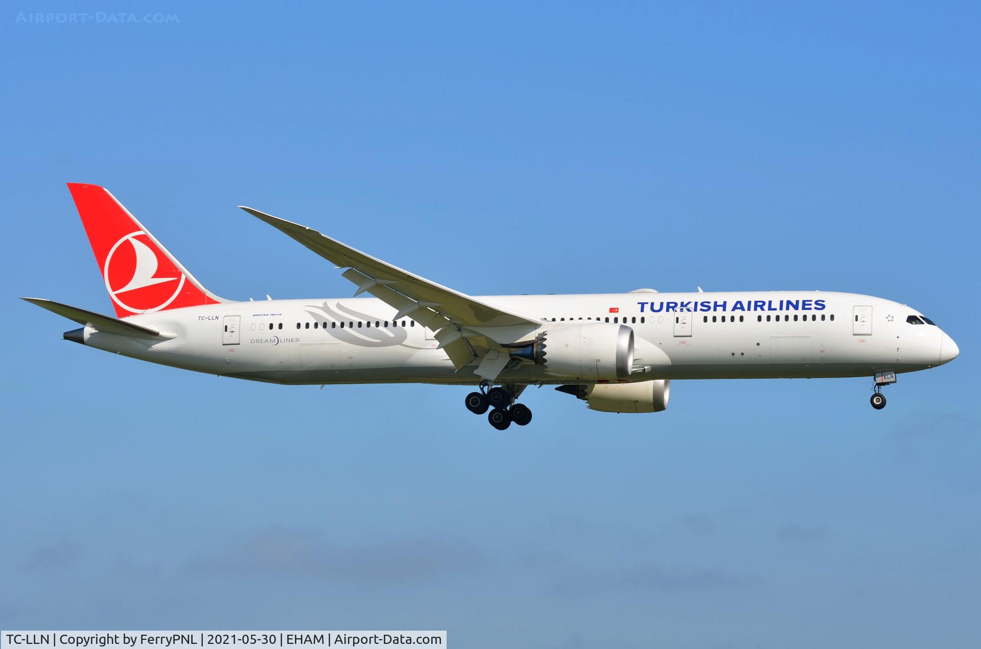 TC-LLN, 2020 Boeing 787-9 Dreamliner Dreamliner C/N 65813, Arrival of Turkish B789