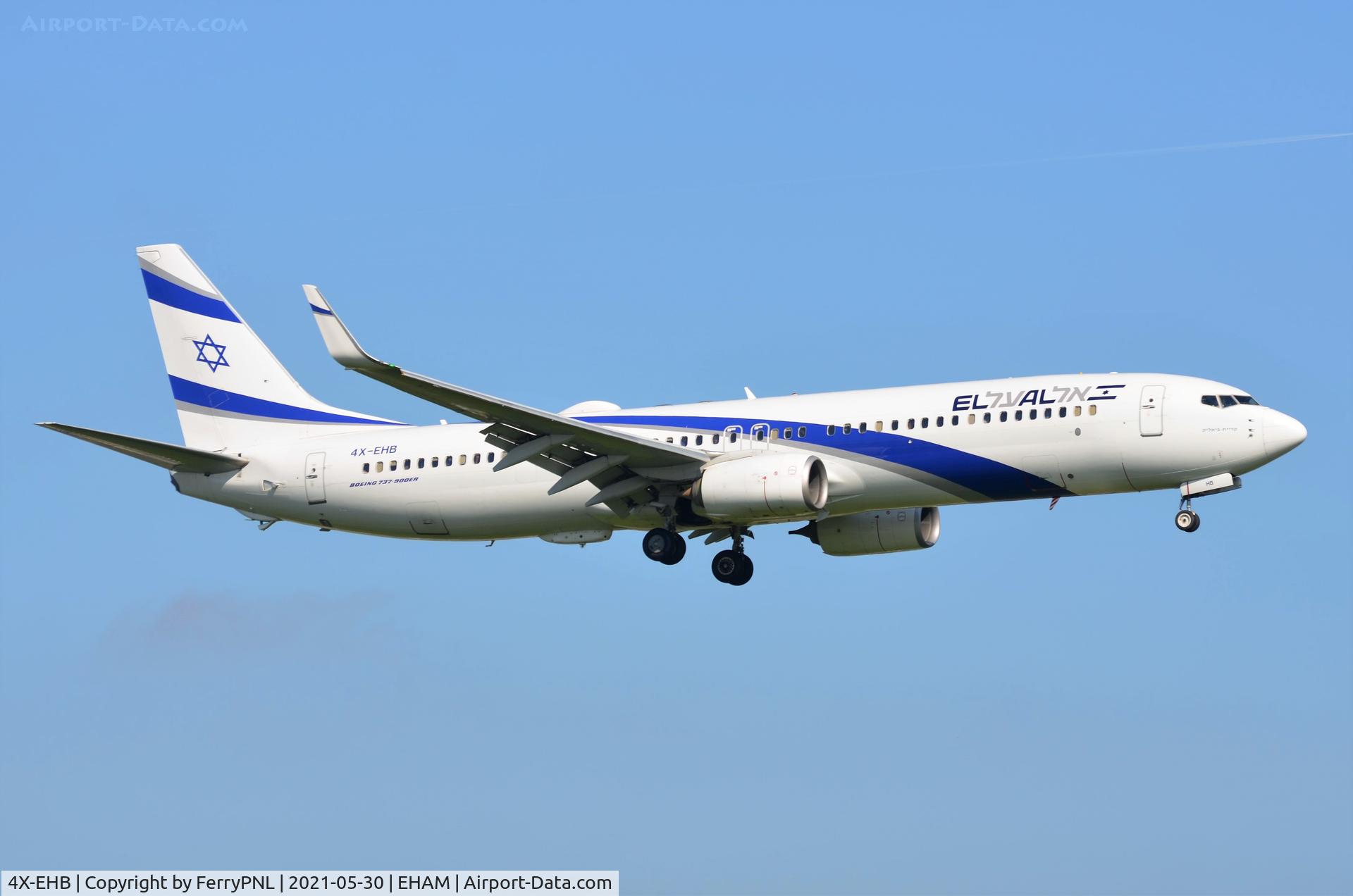 4X-EHB, 2013 Boeing 737-958/ER C/N 41553, ELAL B739 landing