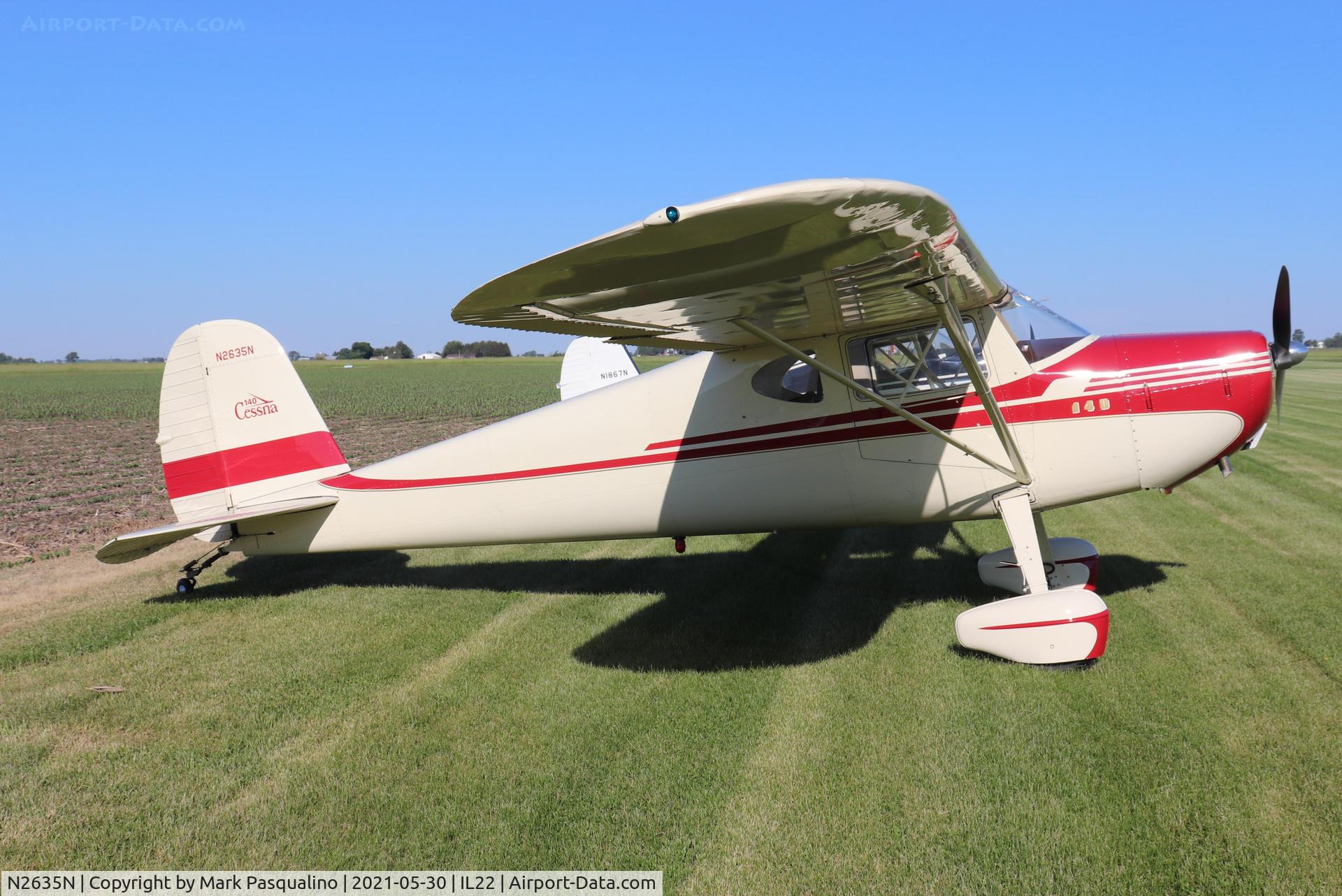 N2635N, 1947 Cessna 140 C/N 12893, Cessna 140