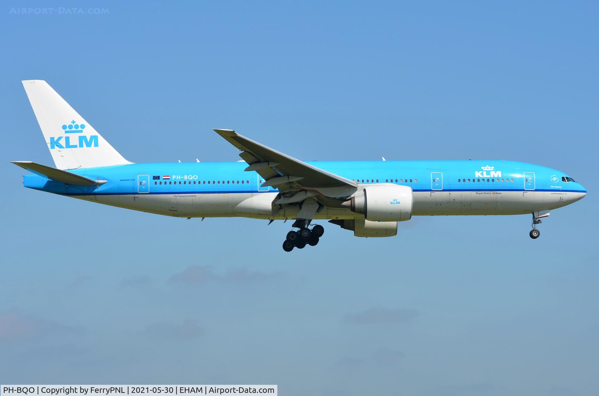 PH-BQO, 2007 Boeing 777-206/ER C/N 35295, KLM B772 landing
