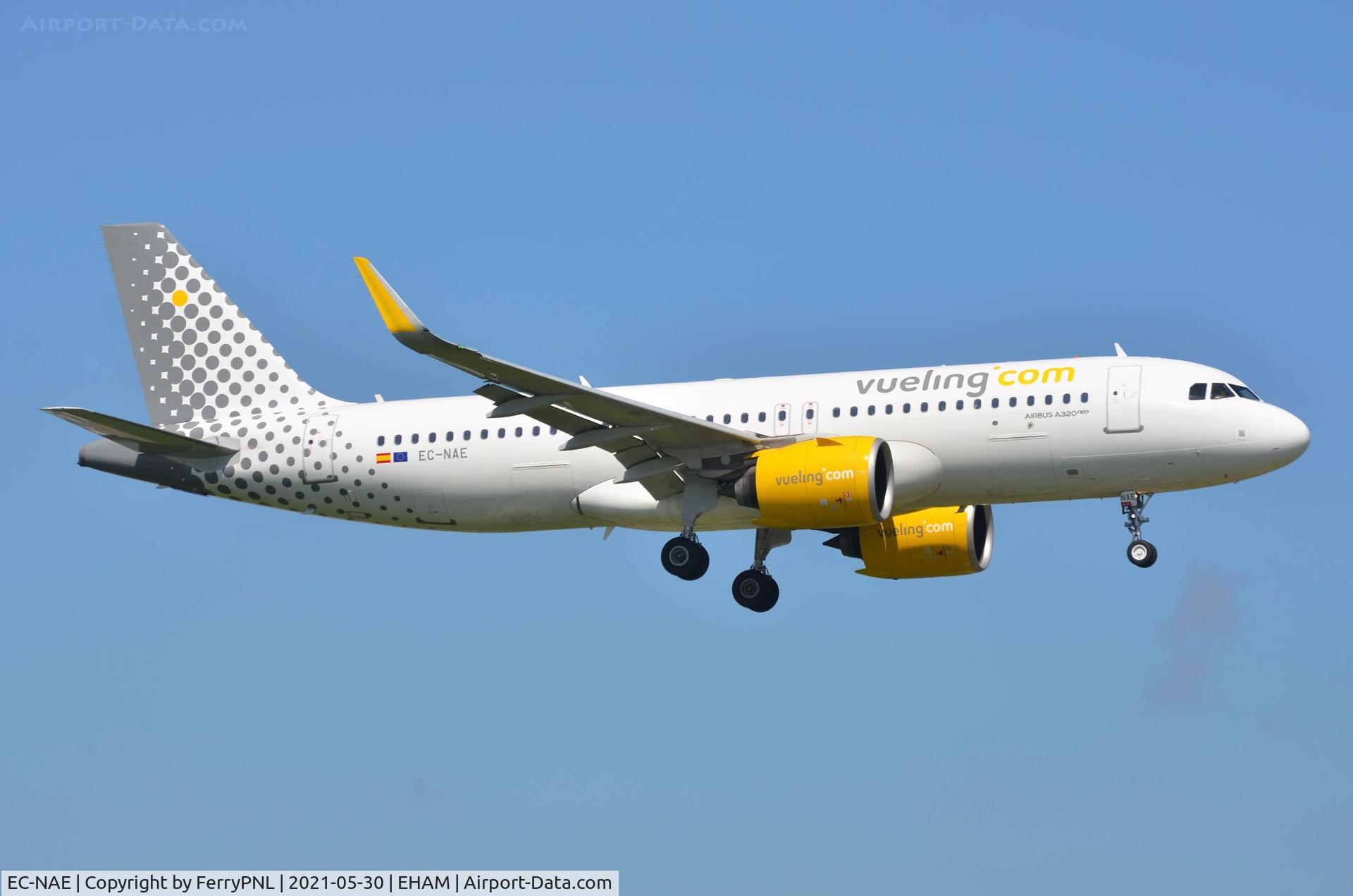 EC-NAE, 2018 Airbus A320-271N C/N 8467, Vueling A320N arriving from FCO