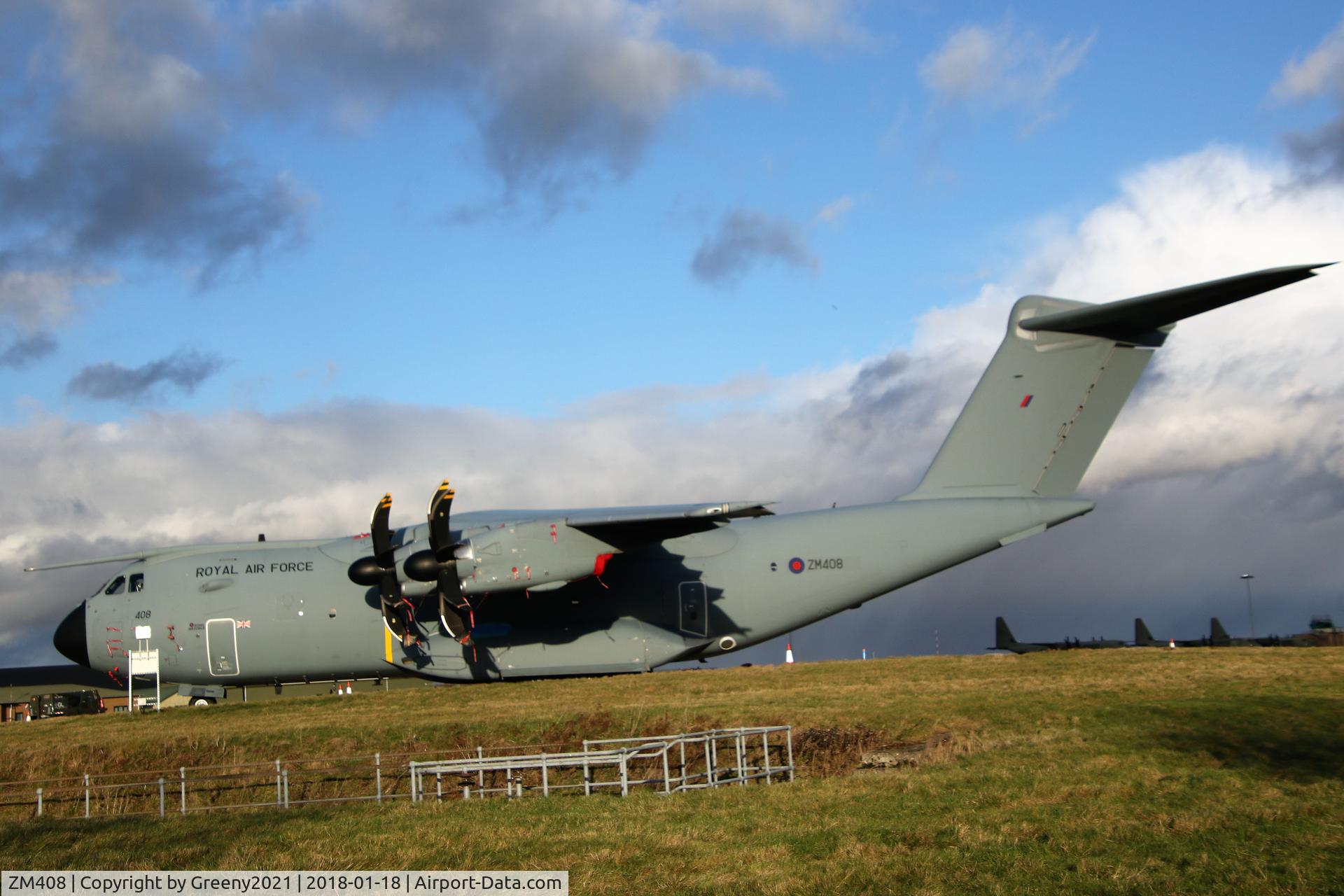ZM408, 2015 Airbus A400M Atlas C.1 C/N 027, ZM408 at Brize Norton