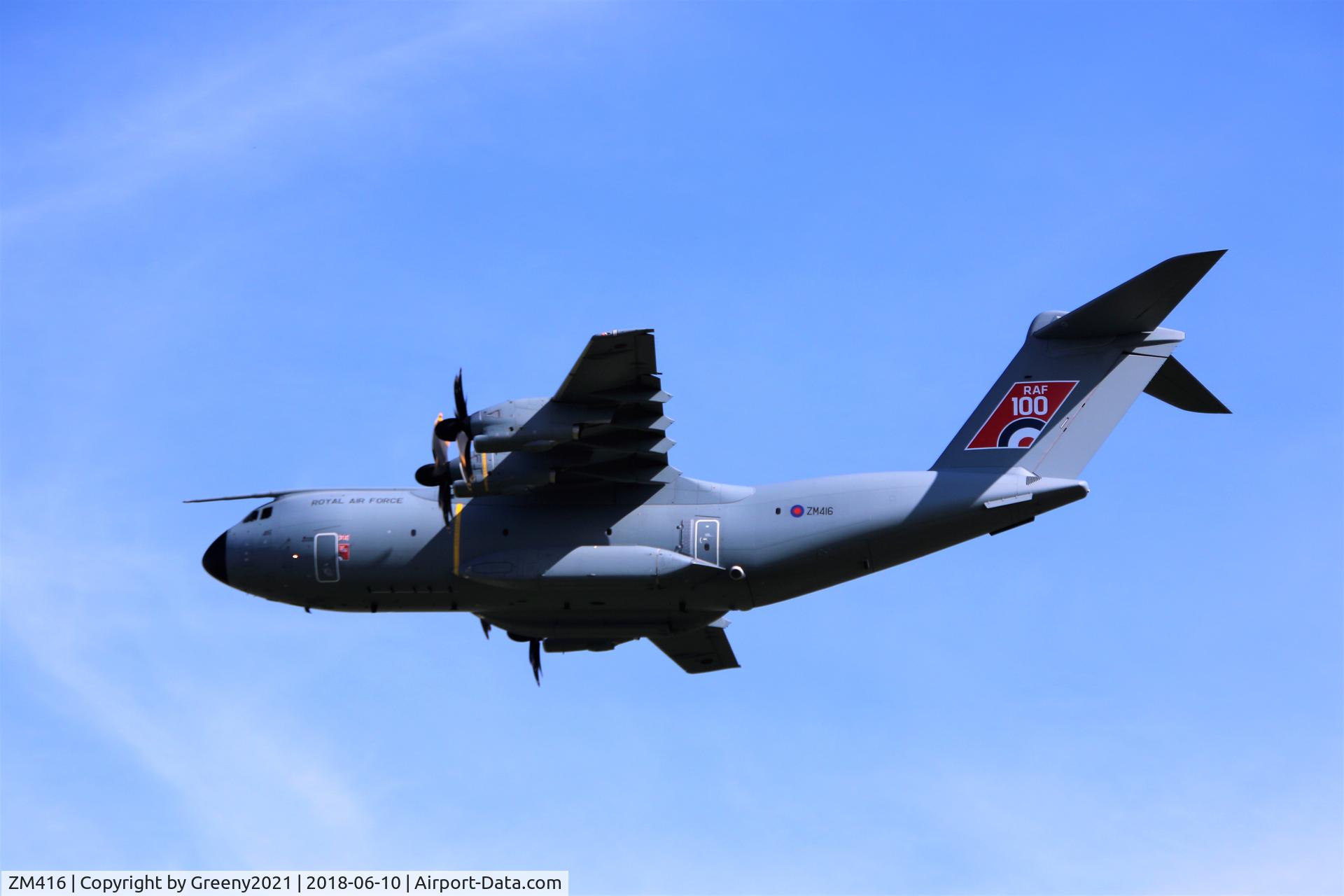 ZM416, 2017 Airbus A400M Atlas C.1 C/N 058, at Brize Norton