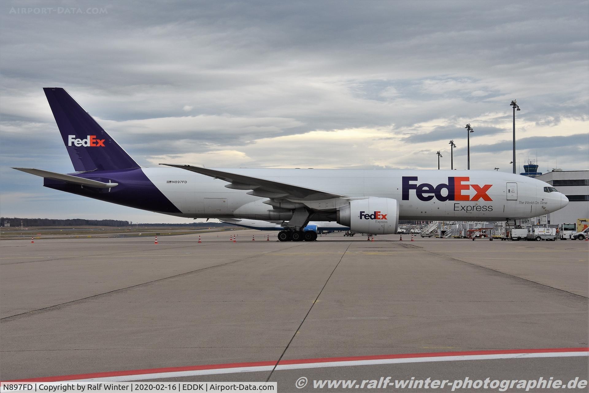 N897FD, 2017 Boeing 777-FS2 C/N 42705, Boeing 777-FS2 - FX FDX Federal Express FedEx - 42705 - N897FD - 16.02.2020 - CGN
