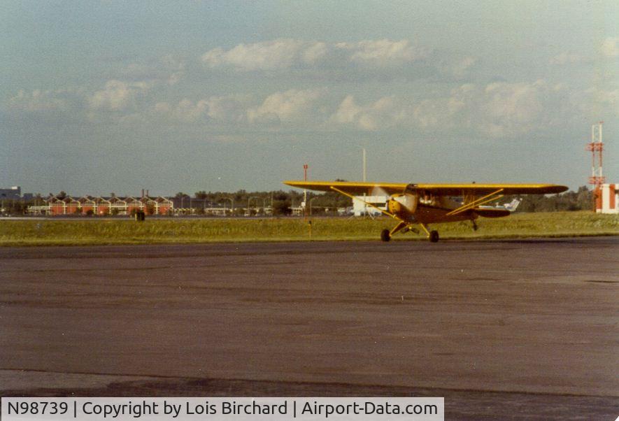 N98739, Piper J3C-65 Cub C/N 18970, 1st flight since full restore in 1977