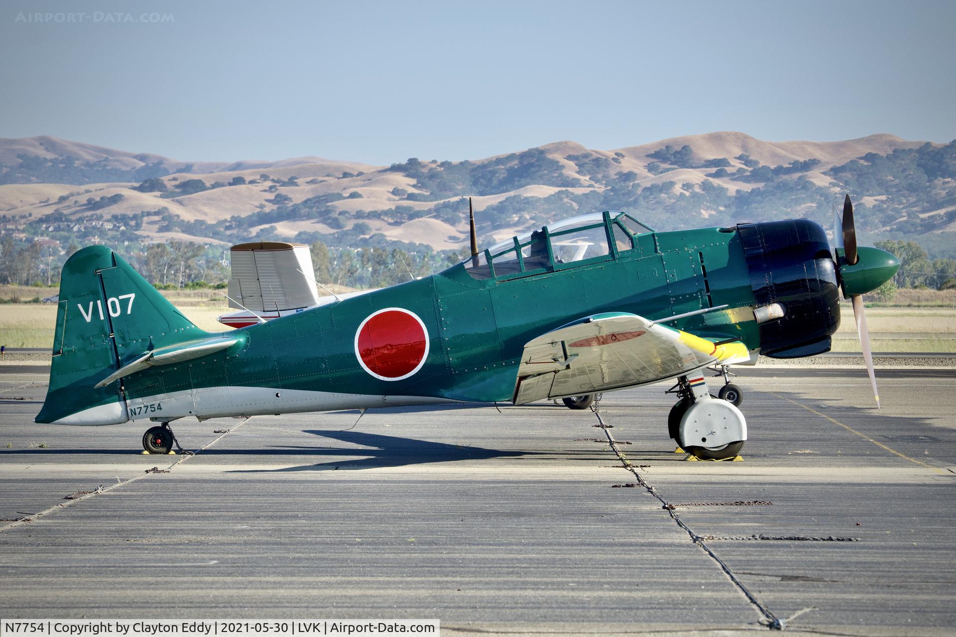N7754, 1952 Canadian Car & Foundry Harvard MK IV C/N CCF4-215, Livermore Airport California 2021.