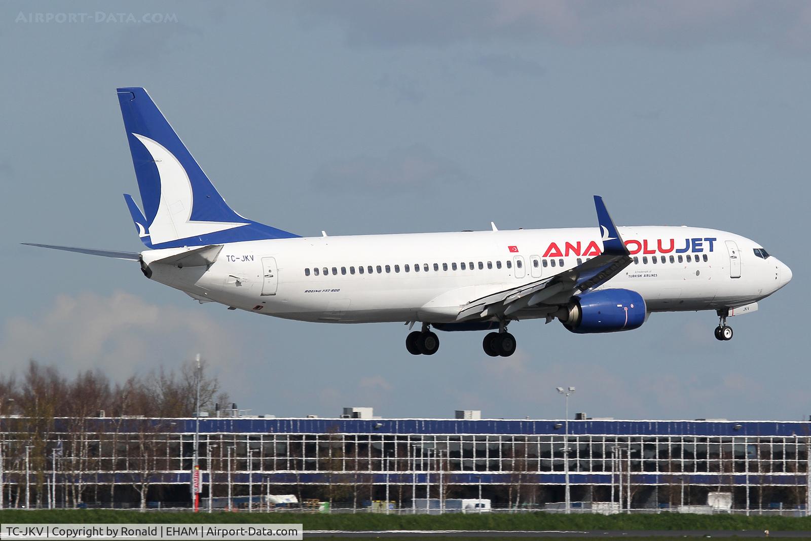 TC-JKV, 2015 Boeing 737-8Q8 C/N 41808, at spl