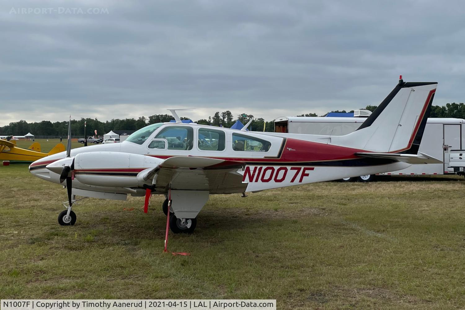 N1007F, 1968 Beech 95-B55 (T42A) Baron C/N TC-1163, 1968 Beech 95-B55 (T42A), c/n: TC-1163,  Sun n Fun 2021