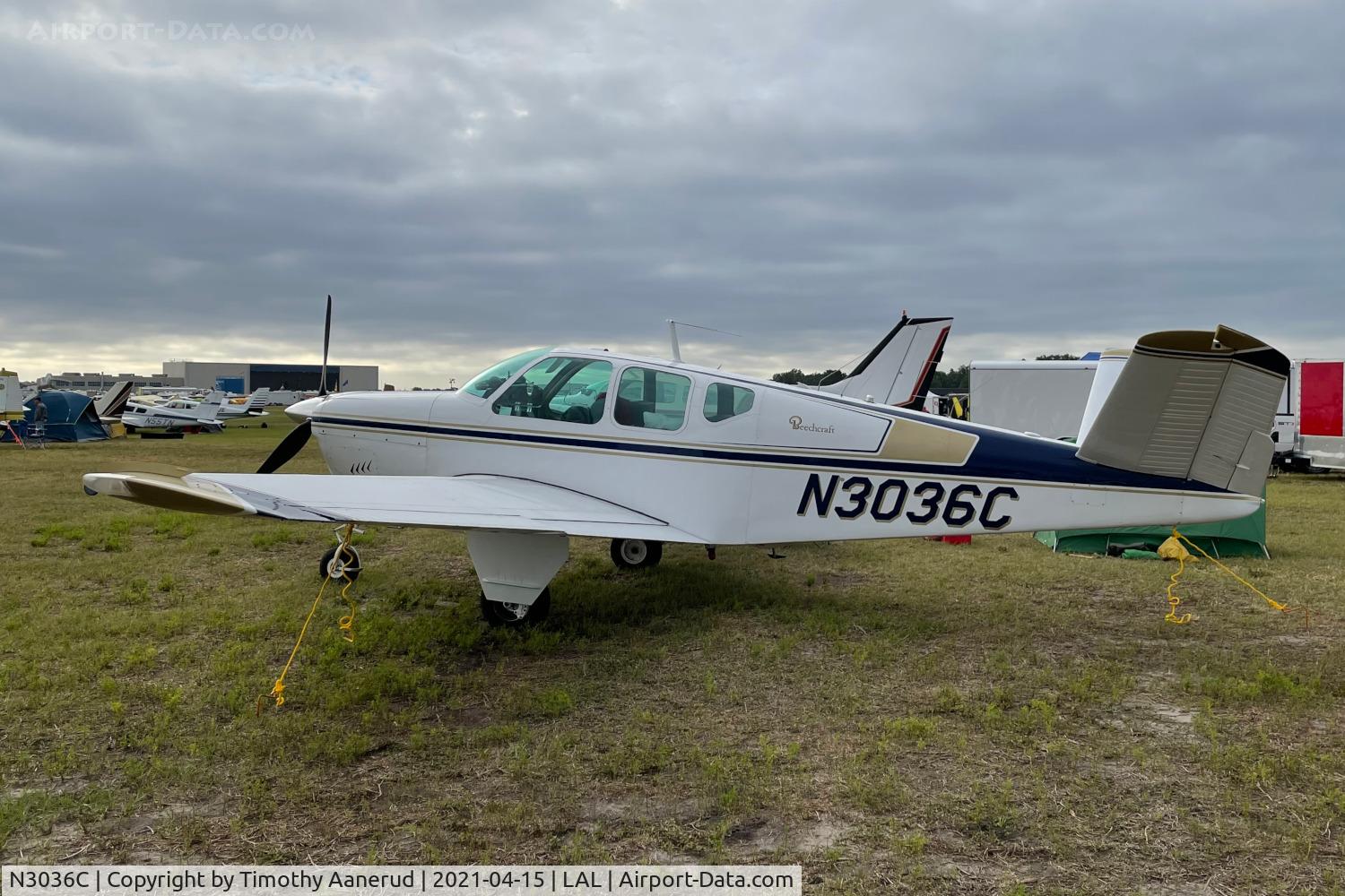 N3036C, 1958 Beech J35 Bonanza C/N D-5691, 1958 Beech J35, c/n: D-5691,  Sun n Fun 2021