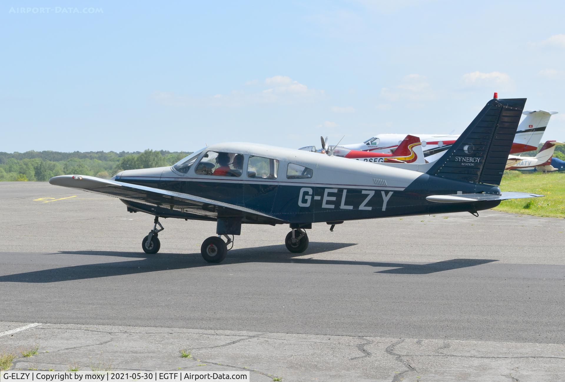 G-ELZY, 1986 Piper PA-28-161 Cherokee Warrior II C/N 28-8616027, Piper PA-28-161 Cherokee Warrior II at Fairoaks. Ex D-ELZY